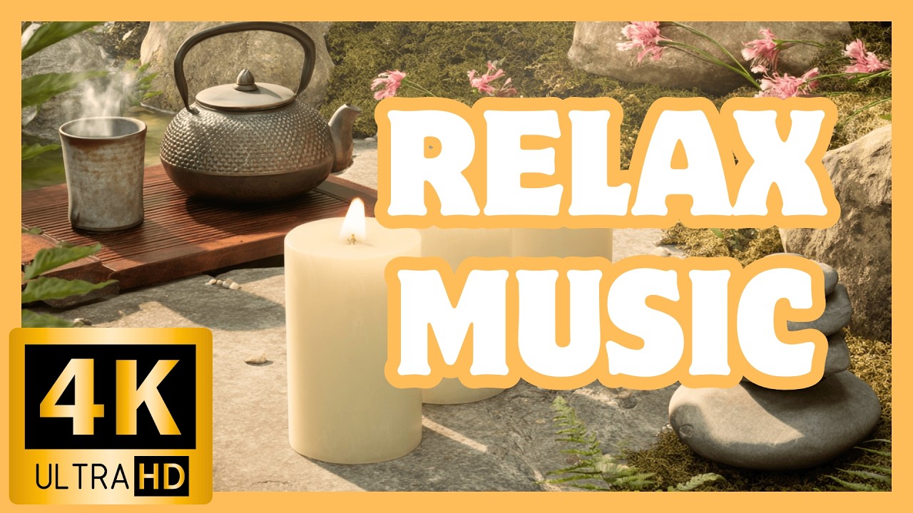 Deep Focus Meditation Music 🌿 Relaxing Background for Yoga, Study & Work (4K)