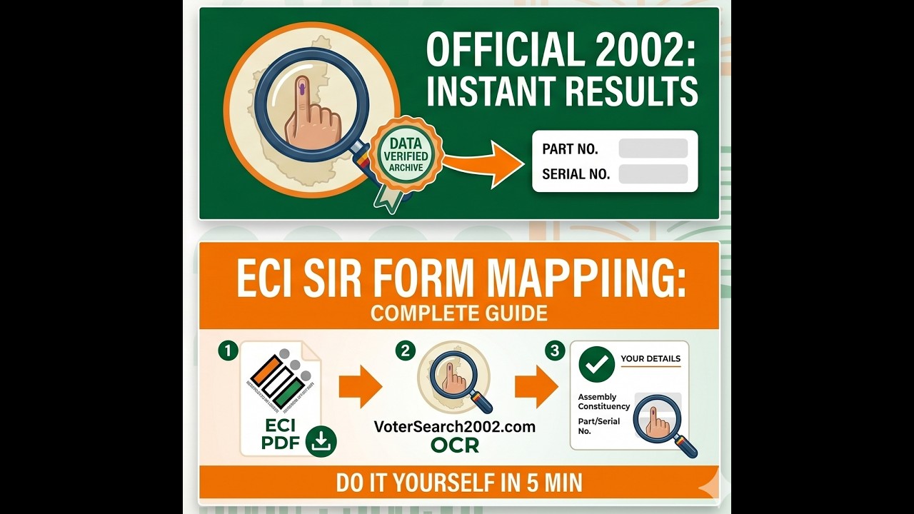 How to Find Your 2002 Voter List Name Fast | ECI SIR Form Mapping