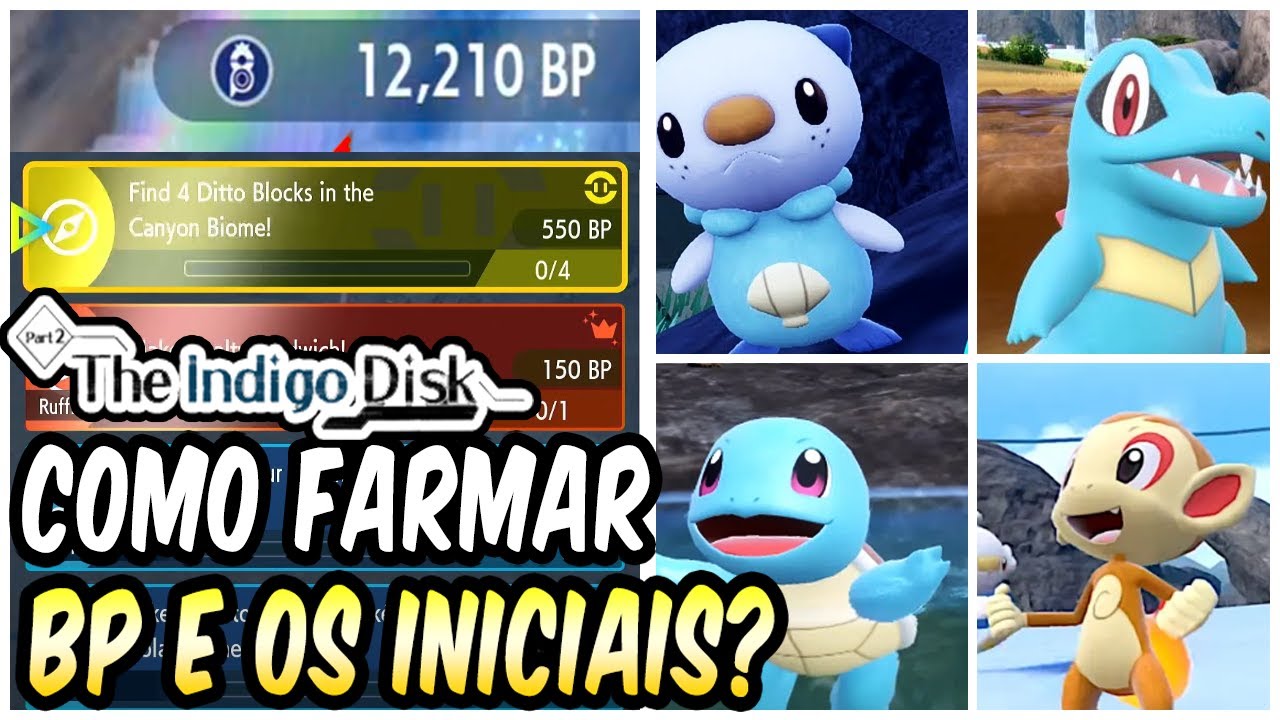 COMO LIBERAR OS INICIAIS E FARMAR BP RÁPIDO - POKÉMON INDIGO DISK