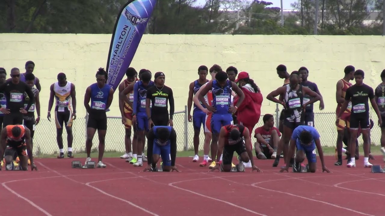 Devynne Charlton Invitational Open Men 100m Heat 1