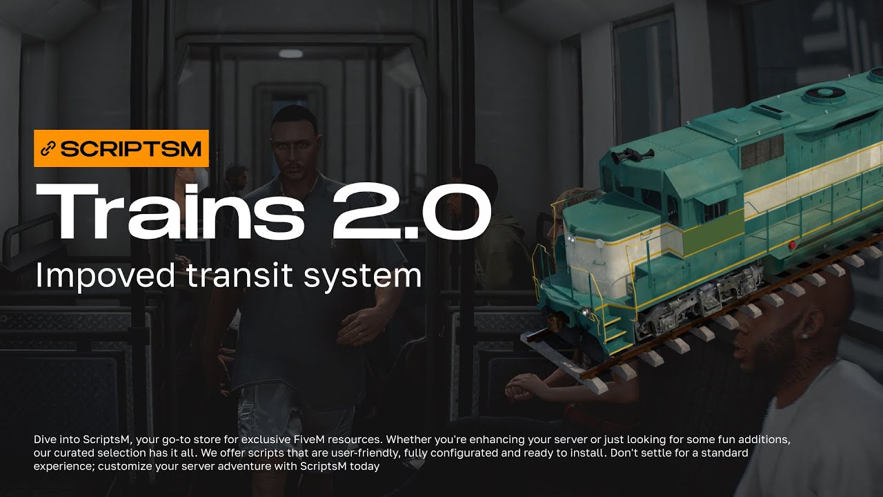 TRAINS 2.0 | Enchanced train system | FIVEM SCRIPT