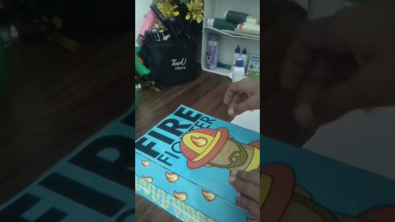 How to make a fire station quiet book 
