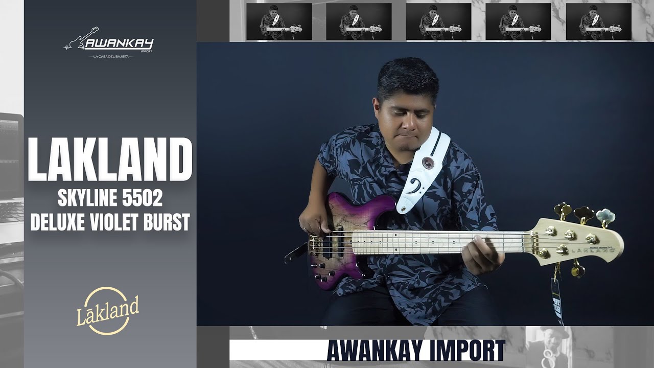 BAJO Lakland Skyline 5502 Deluxe Violet Burst / Alvaro Sovero / Lo nuevo de Lakland Basses