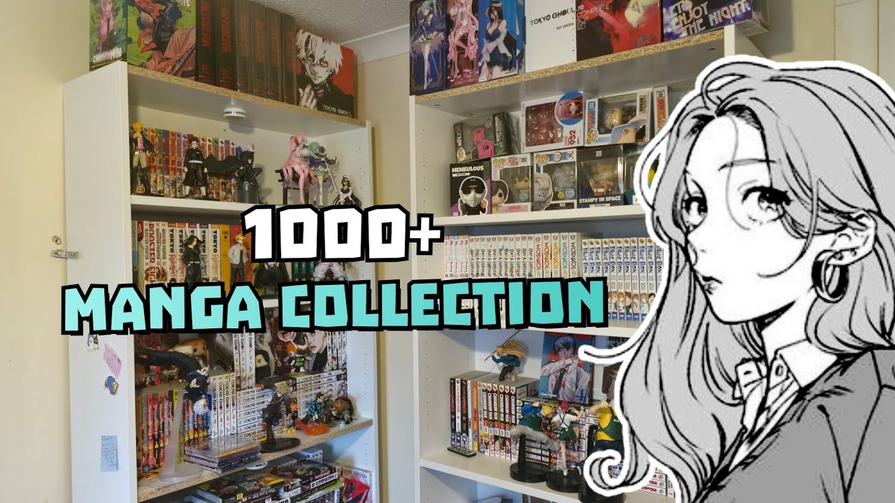 1000+ manga bookshelf tour 2025 // £1000 manga collection