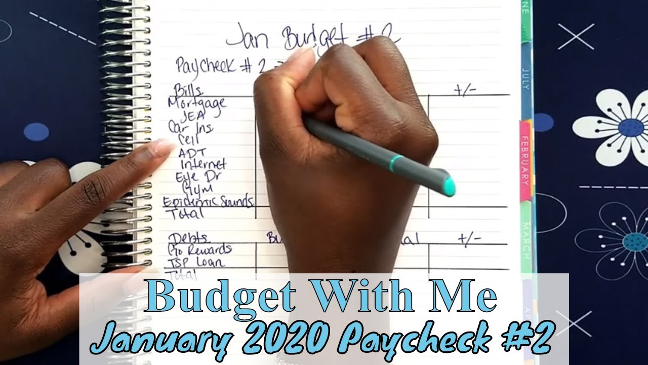 Budget With Me! | January 2020 Paycheck #2 | Debt Free Journey | Zero Based Budget