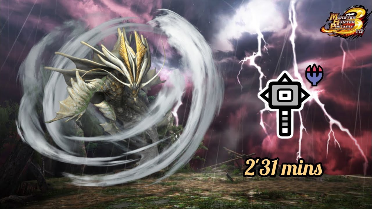 【MHP3】Hammer Heroics | High Rank | Amatsumagatsuchi in 02'31