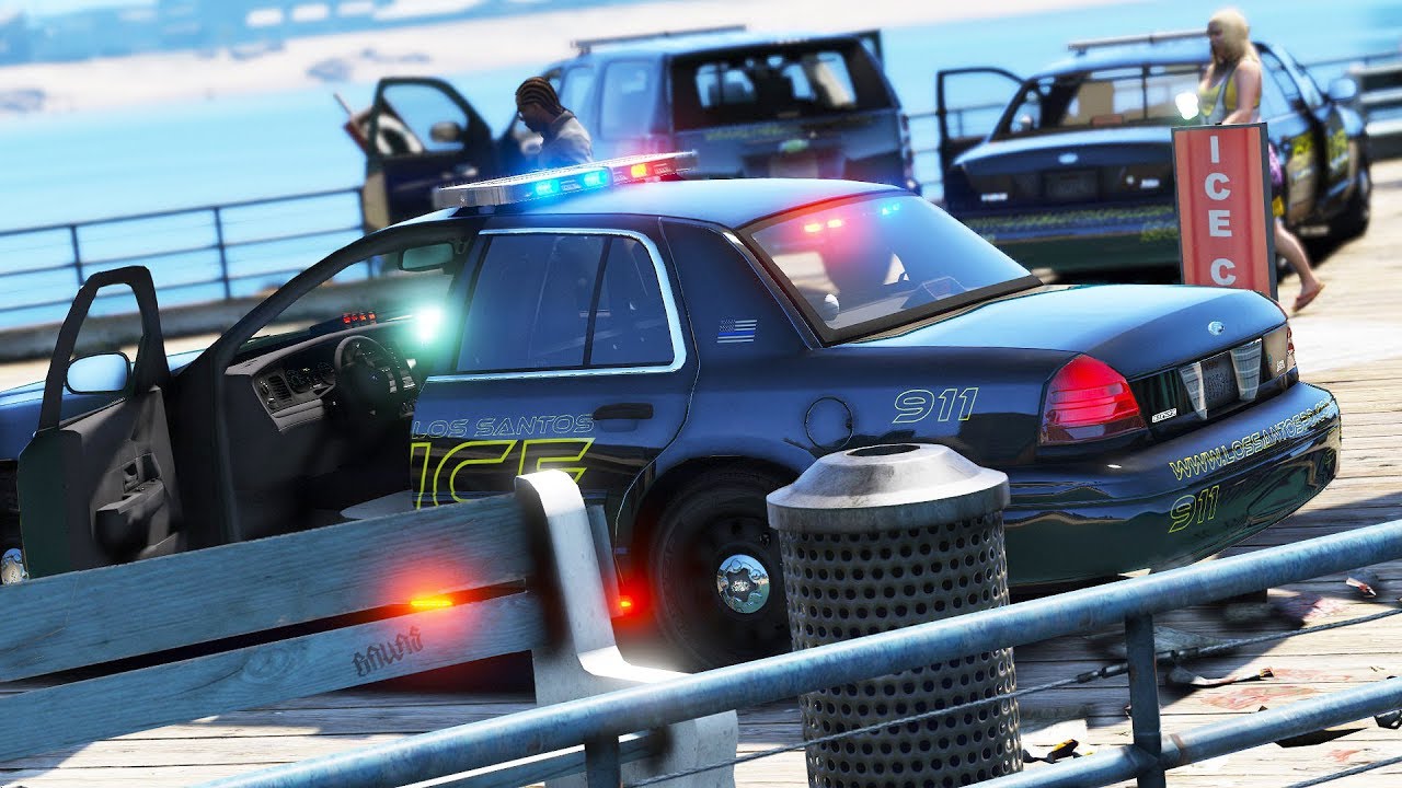 LSPDFR — День 1064 — Хаос на пирсе