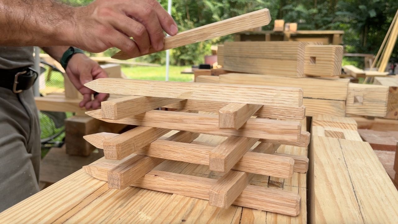 How to Make Square Pegs for Japanese Timber Framing & Japanese Joinery