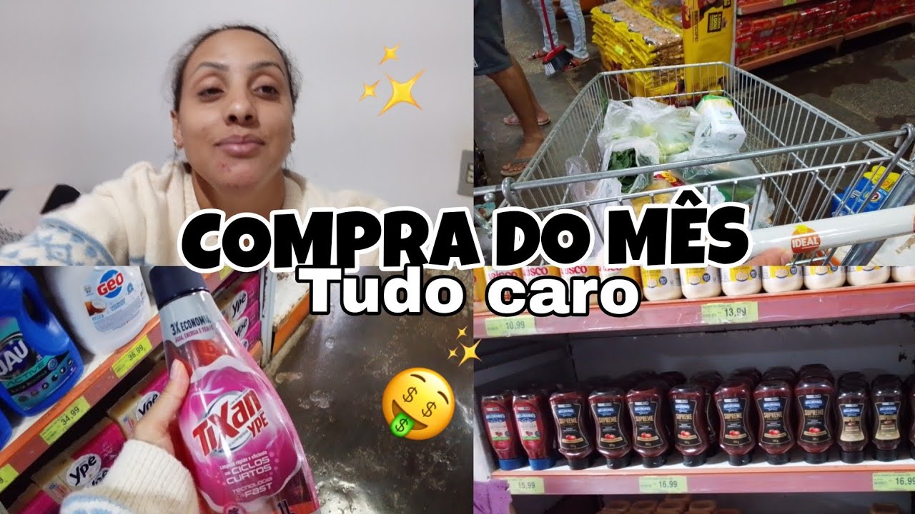 COMPRA DO MÊS DE MARÇO| TUDO CARO | MERCADO DE BAIRRO | VALEU A PENA? 💲💰 *Com valor 