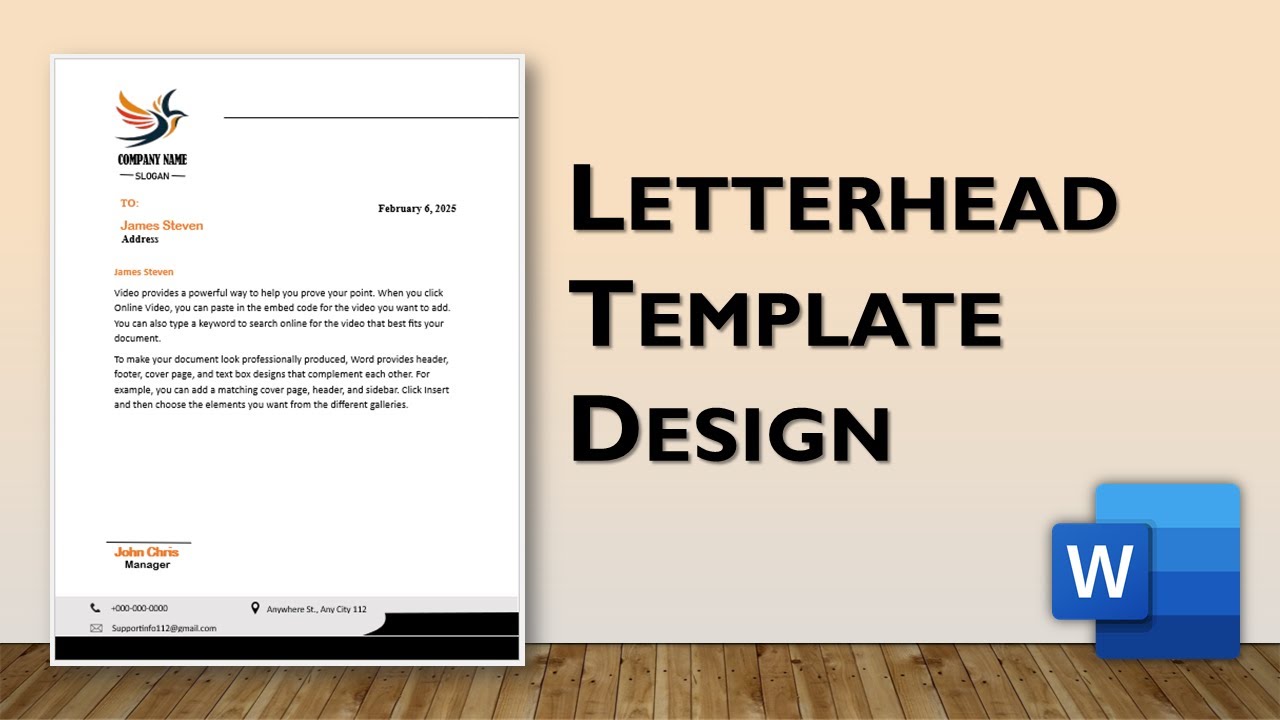 How to Create a Company Letterhead in Word