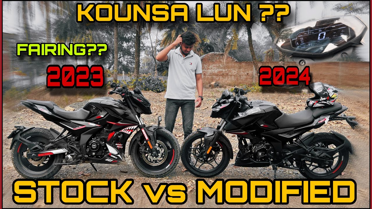 FAIRING MODIFICATION vs STOCK PULSAR N160 | 2024 vs 2023|
