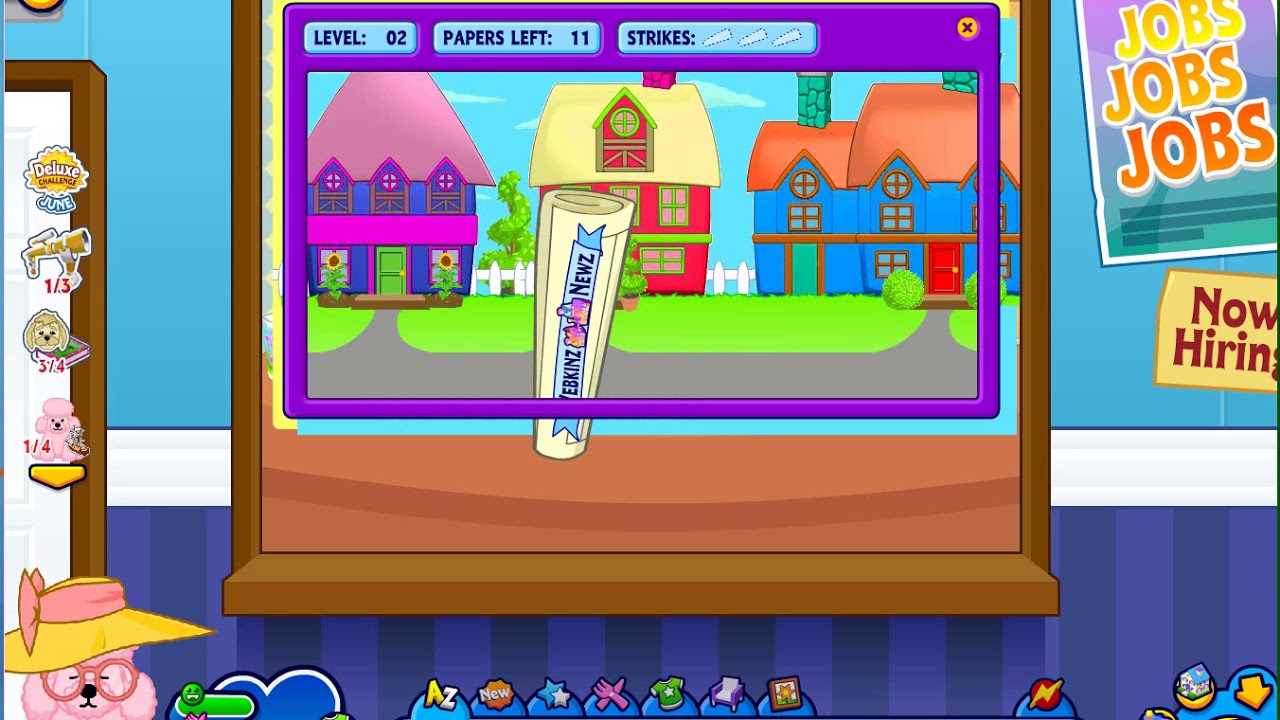 Webkinz- Newz Delivery Job
