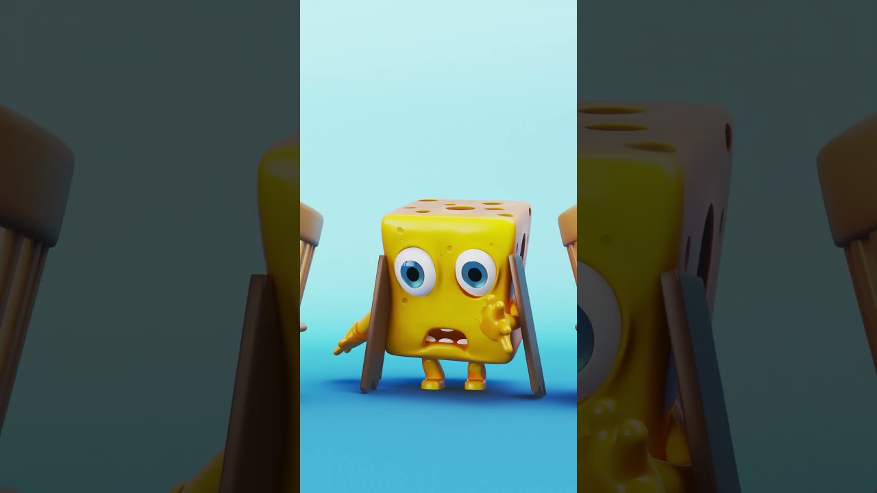 Cheesy Karate Chop: Board-Breaking Blunder! 🧀🥋 #Shorts