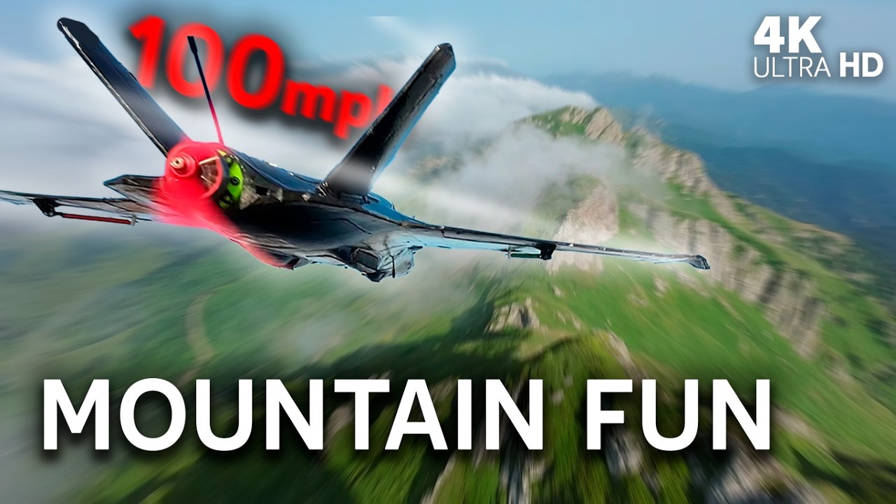 Cloudy Pass — Low FPV Fly-By Along Mountain Cliffs (4K)