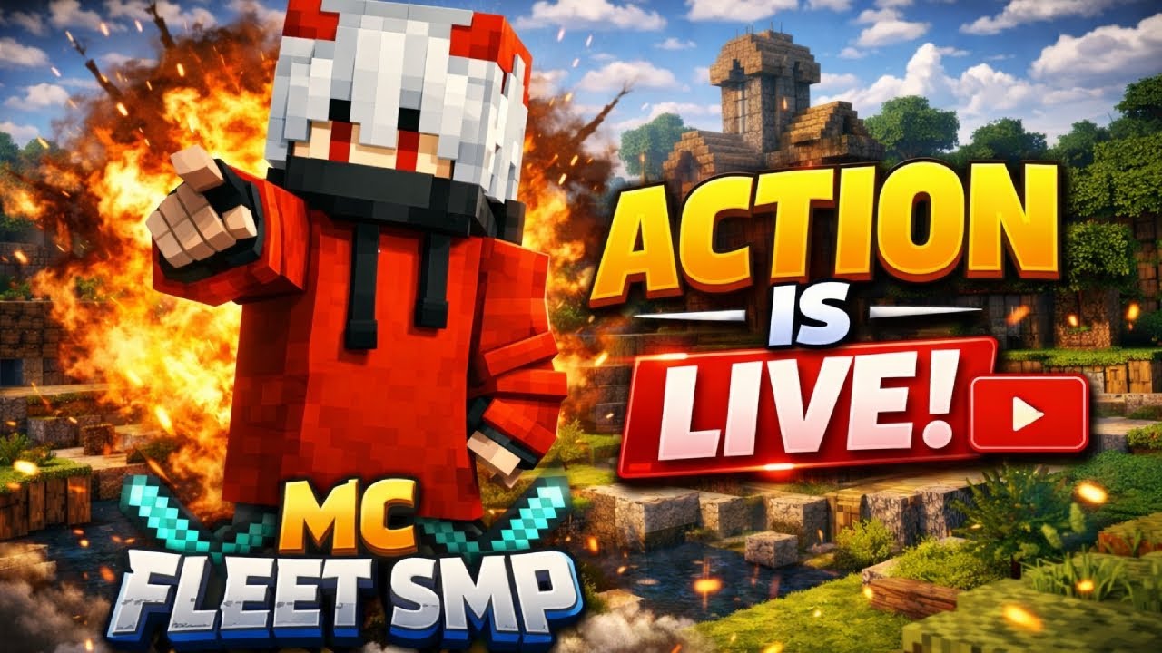 MINECRAFT MC FLEET LIVE 🔴 OP GRINDING + BASE BUILDING |