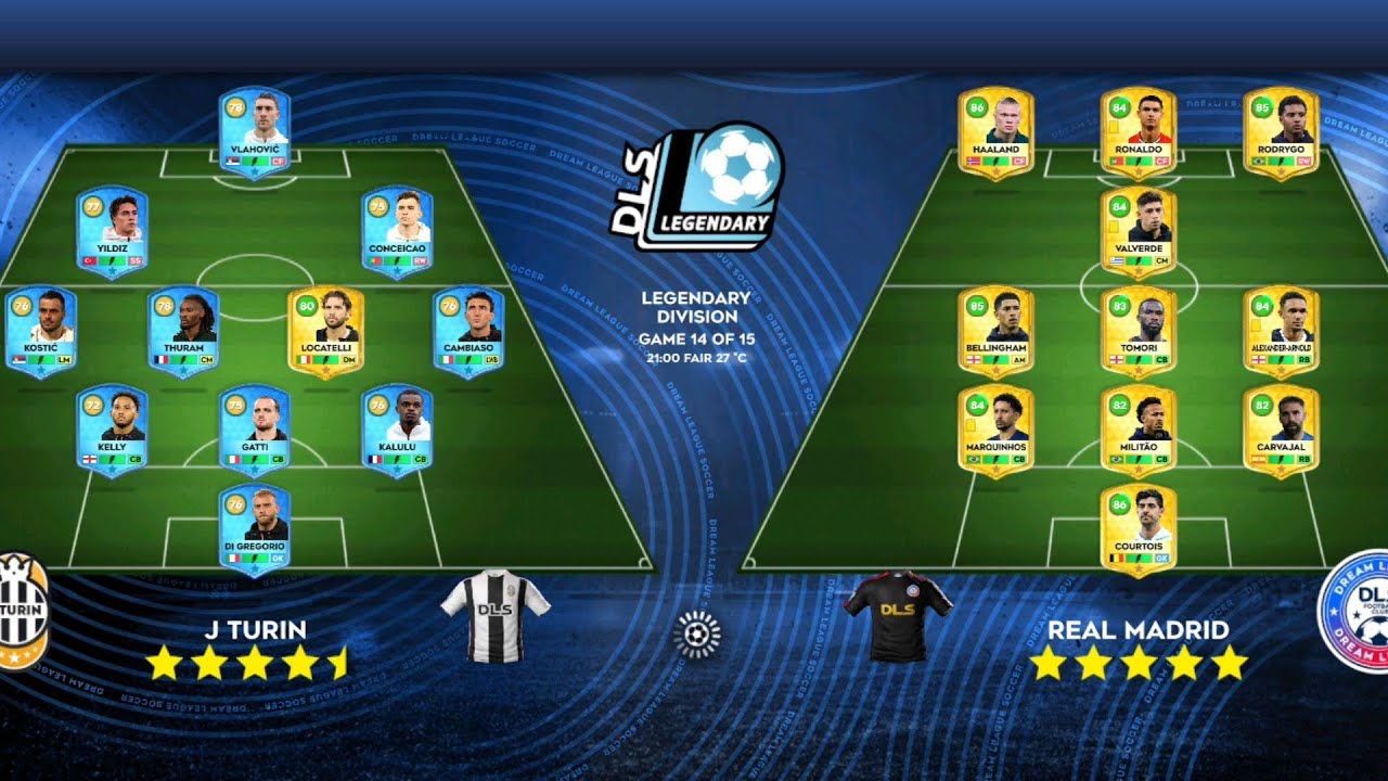 DLS26 REAL MADRID VS BARCELONA VS J TURIN