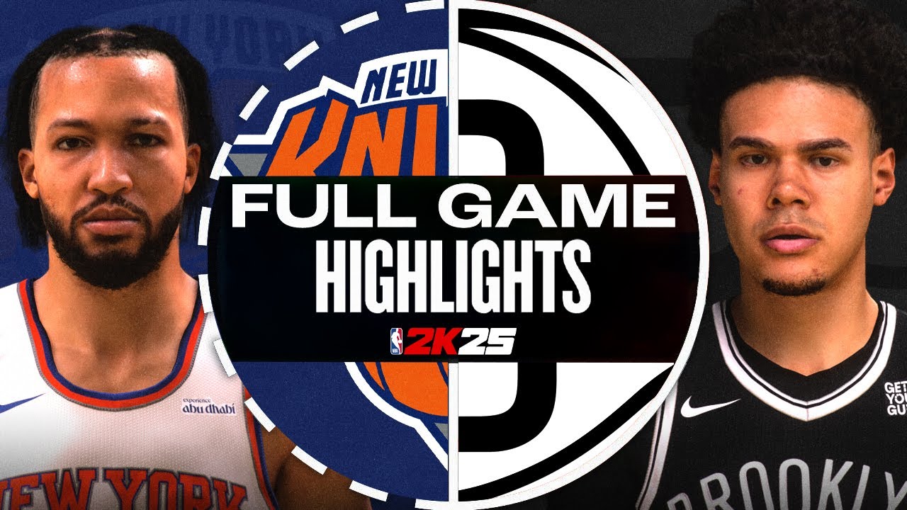 KNICKS at NETS | FULL GAME HIGHLIGHTS | BATTLE FOR NY | NBA 2K25 ULTRA MODDED GAMEPLAY