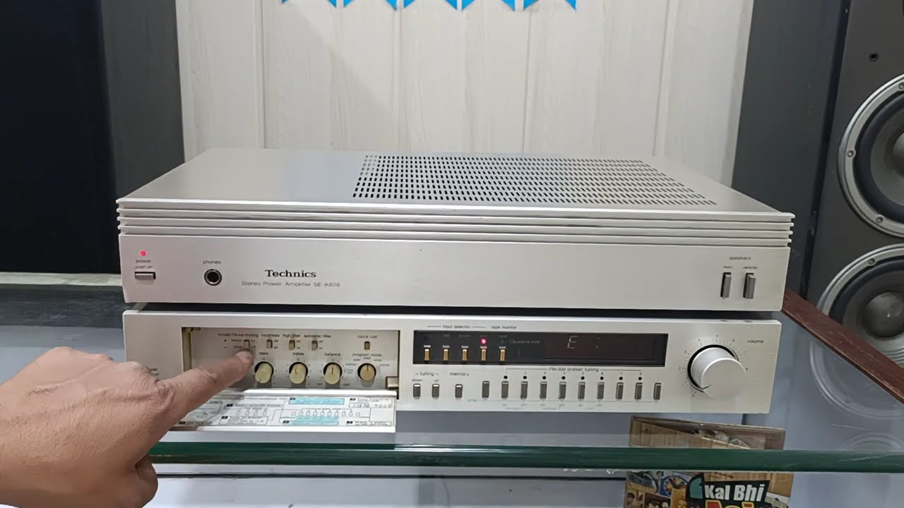 TECHNICs legendary Pre tuner amp and power amplifier ST K808 pre and SeA 808 power amp Geuine Condin