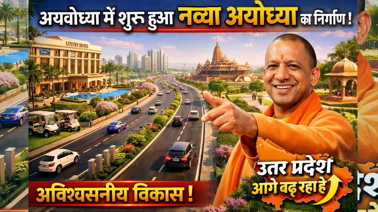 नव्य अयोध्या/Green Field Township Ayodhya/Ayodhya city redevelopment/Ayodhya development update 