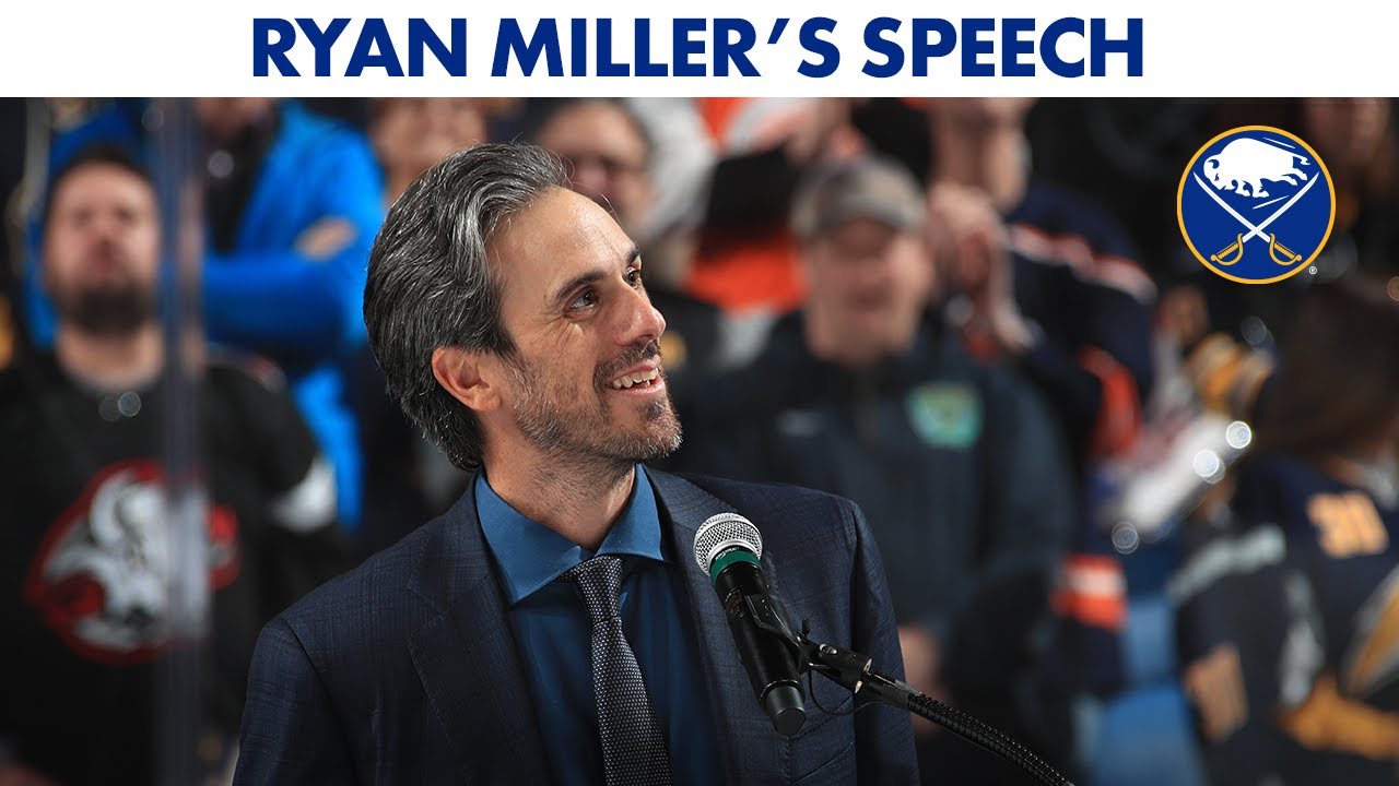 Ryan Miller's Speech On Ryan Miller Night! | Buffalo Sabres