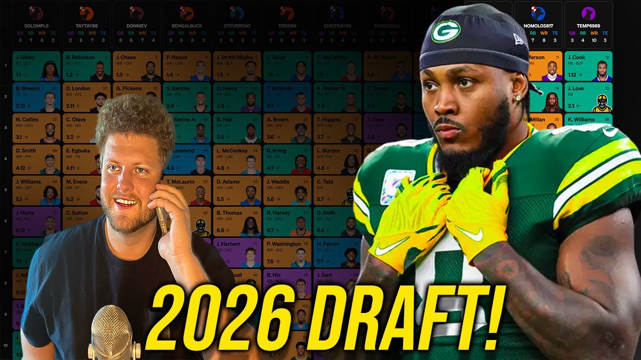 Josh Jacobs Arrested (2026 Fantasy Football Mock Draft)