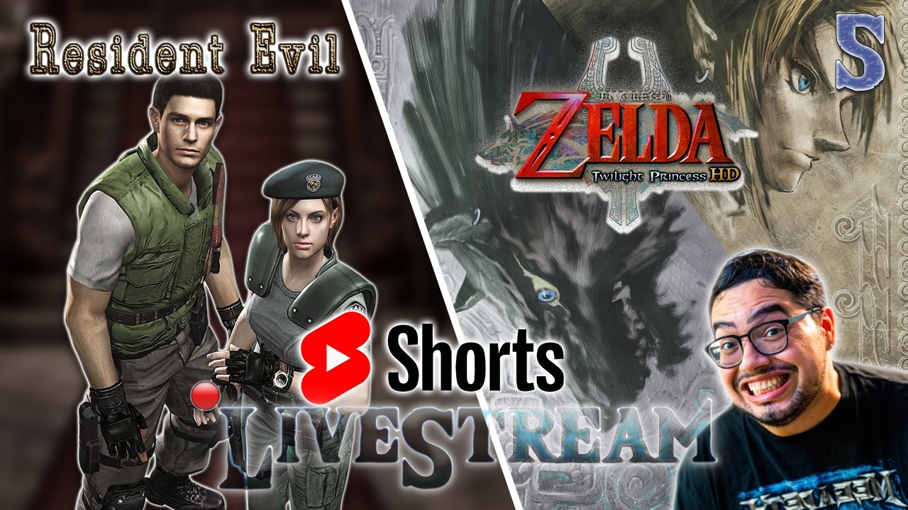 🔴 Resident Evil HD + Zelda Twilight Princess | First Playthrough | Live Shorts✨