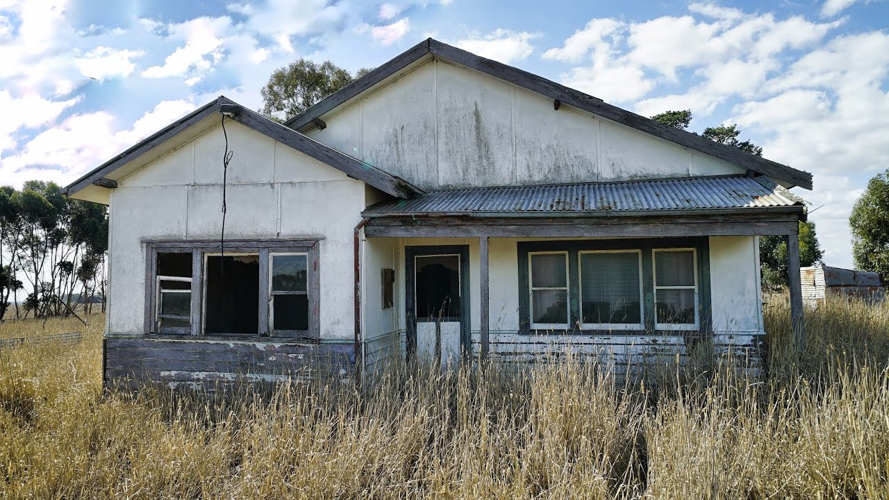 Abandoned 40 years this late 30`s/early 40`s home has loads of character and charm.