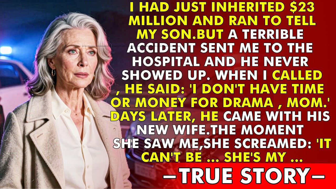 I almost lost my life in an accident after inheriting $23M When my son’s new wife saw me, she sc
