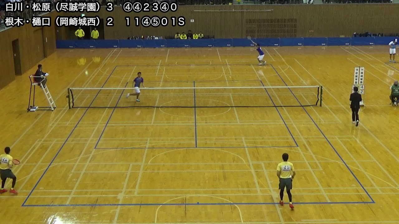 【好プレー集・岡崎城西高校】2019 全日本高校選抜ソフトテニス大会準々決勝より