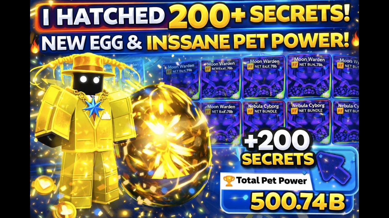I HATCHED 200+ SECRETS IN THE NEW LUNAR EGG 😱 (INSANE PET POWER + GIVEAWAYS!) | Roblox Tap Simulator