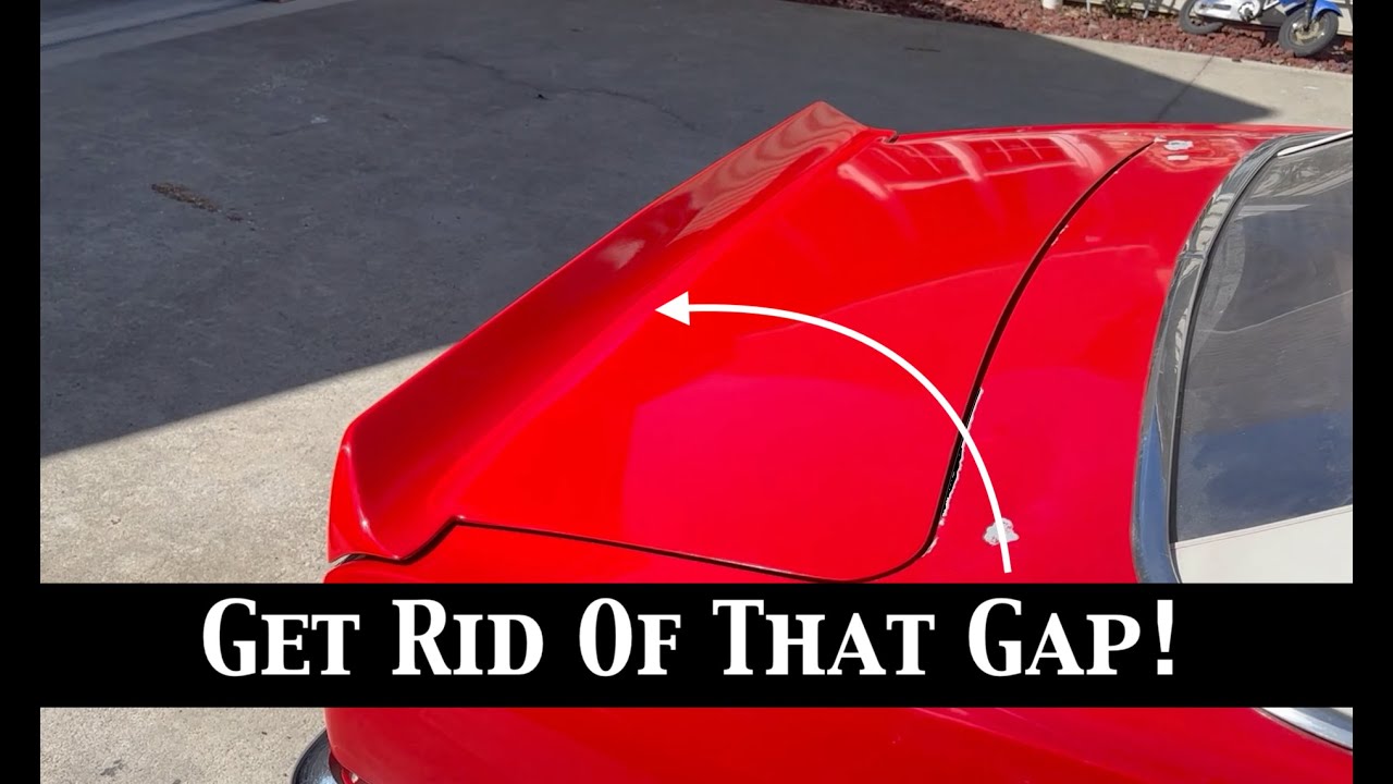 67 68 69 Camaro Custom Spoiler Bonded and Blended Into The Trunk Lid for a Seamless Look Less Gaps!