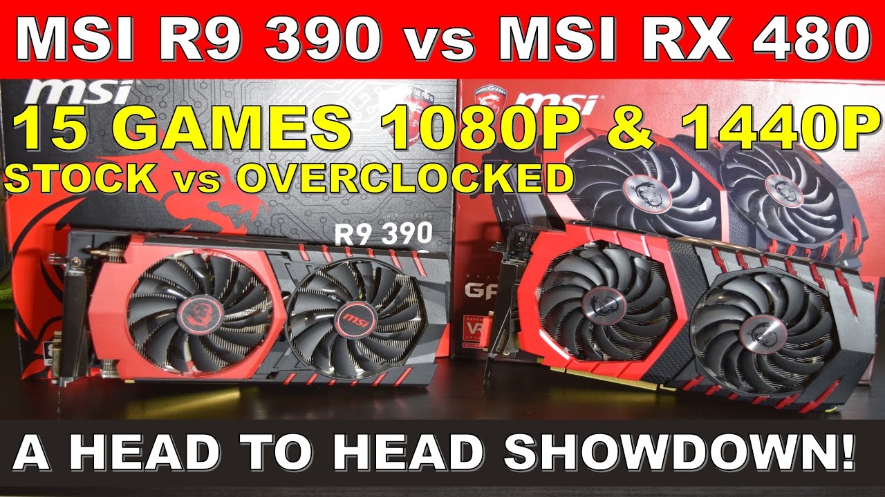 MSI RX 480 vs MSI R9 390 A Head to Head Showdown