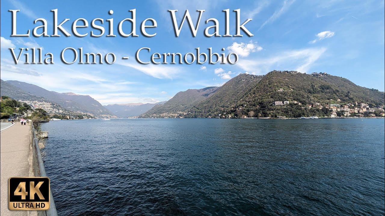 Lakeside Walk from Villa Olmo (Como) to Cernobbio - Italy Walking Tour