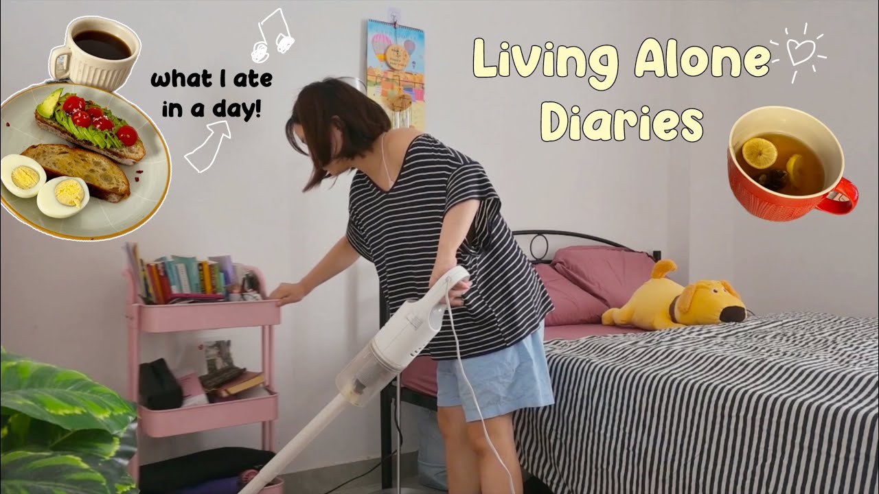 Living Alone Diaries 🛋️ | What I Ate in Day🥙 | Home Cooked Meals🍛| getting my life together 🛀