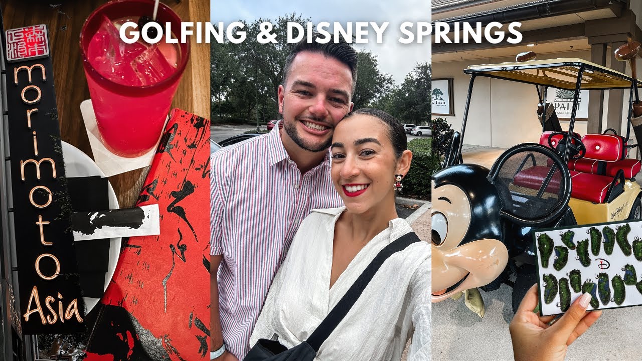 DAY 5 | DISNEY WORLD VLOG! Golfing at Disney World, Morimoto Asia, Disney Springs & more!