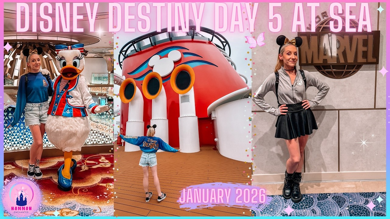 Видеоблог о 5-м дне круиза на лайнере Disney Destiny: Принцесса Дейзи, Черная Пантера, Геркулес, ...