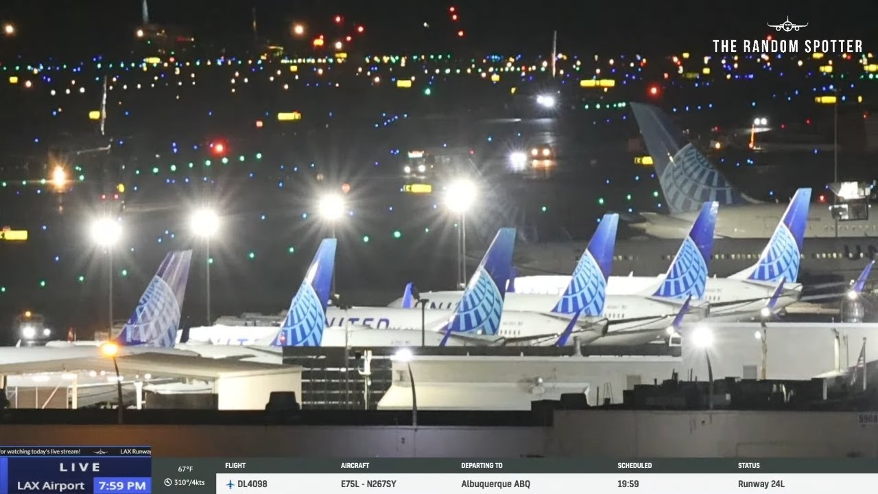 🔴✈️ LIVE LAX Airport Action with OUTSTANDING Views & ATC | Evening Arrivals & Departures 29-JAN-2026