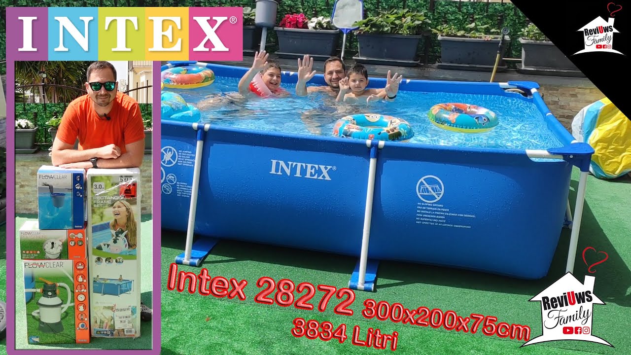 PISCINA INTEX 28272 CON POMPA A SABBIA BESTWAY 58515 POLISFERE 58475 E SKIMMER 58233