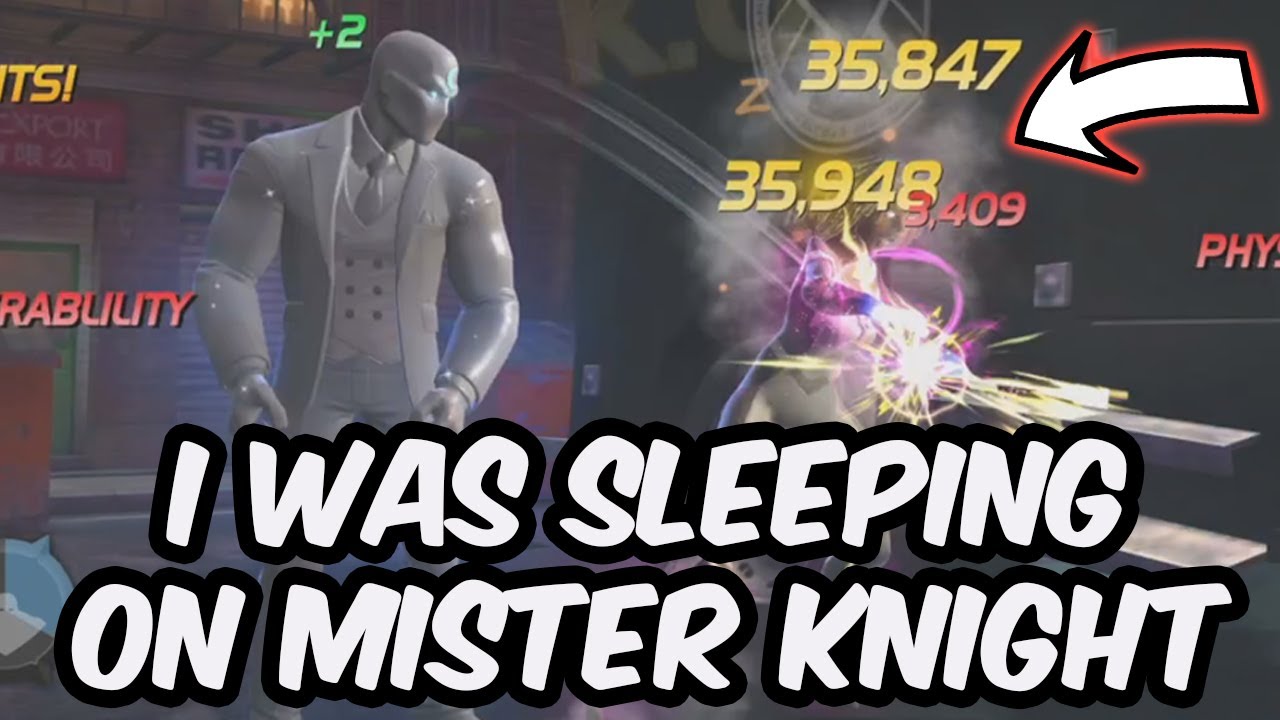 UNDERRATED SLEEP LOCK WOMBO COMBO GOD?!? - 7 Star Mister Knight Rank 4 - Marvel Contest of Champions