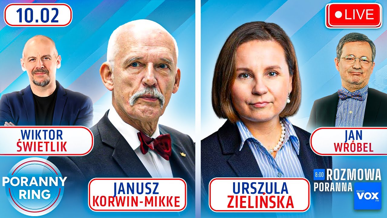 🔴 PORANNY RING 7:30 - JANUSZ KORWIN-MIKKE, URSZULA ZIELIŃSKA