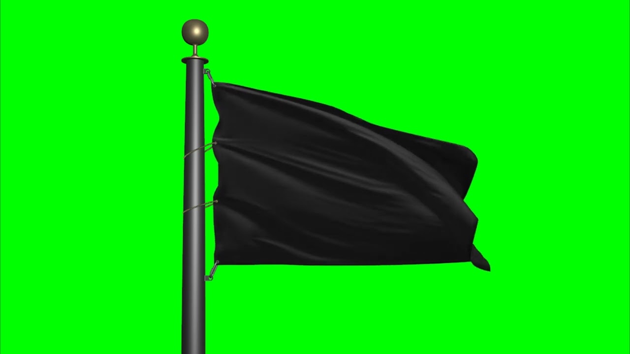 Black flag - Waving in the wind