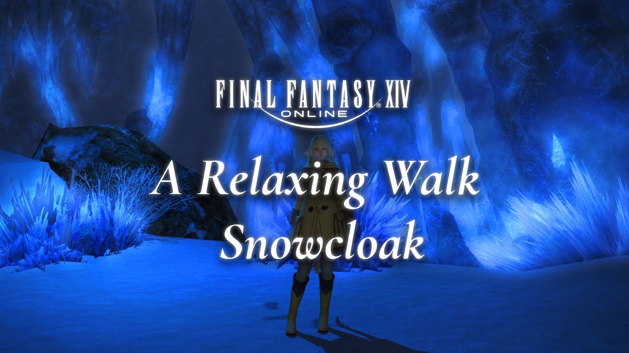 Snowcloak | FFXIV Relaxing Walk [Music & Ambience]