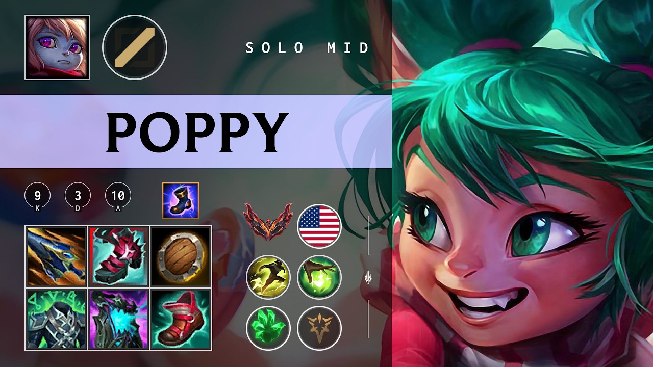 Poppy Mid vs Viktor - NA Grandmaster Patch 26.03