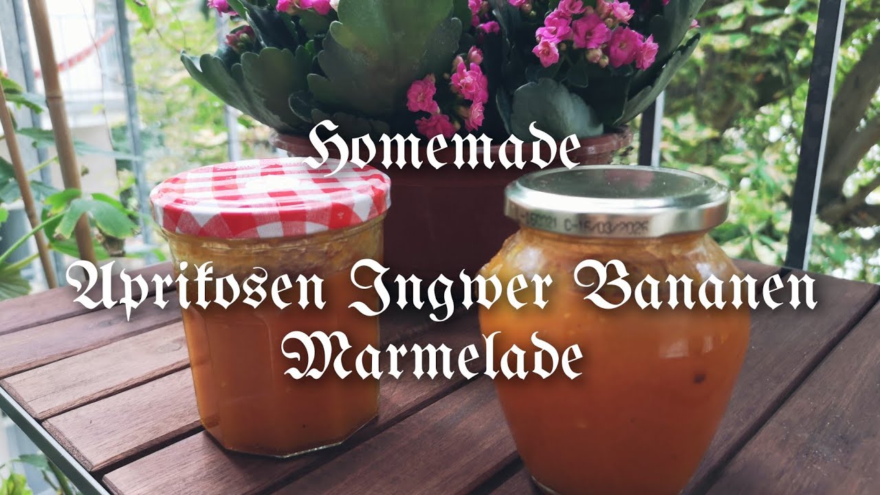 Marmelade mit einer Aprikosen, Ingwer-Note - Hausgemacht und unwiderstehlich