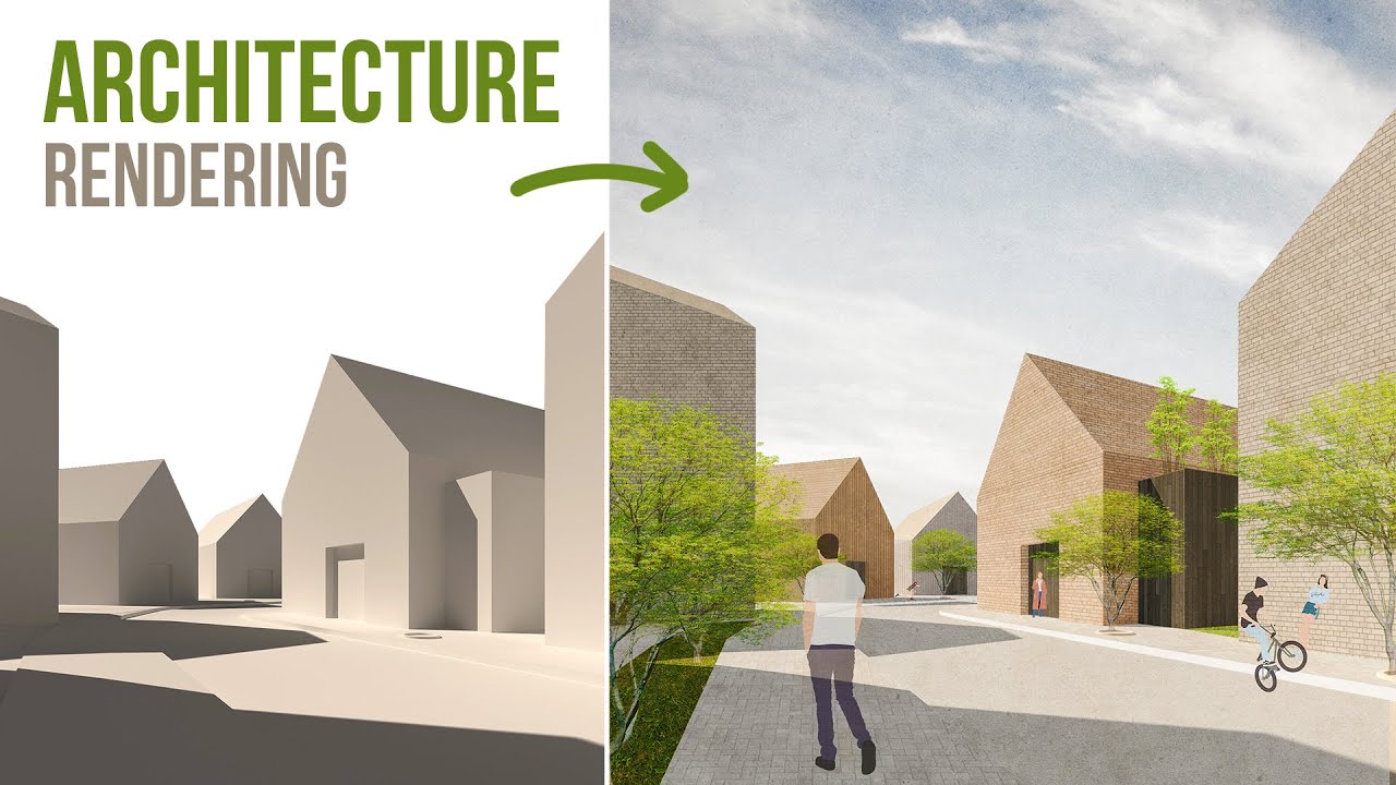 Architecture Rendering by Photoshop (Cắt ghép hậu kỳ kiến trúc)
