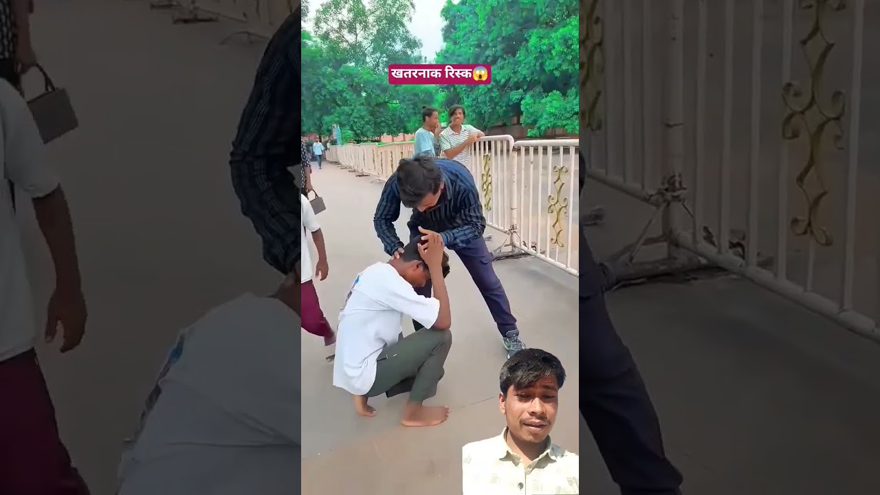 khatnak risk video and funny short video 
