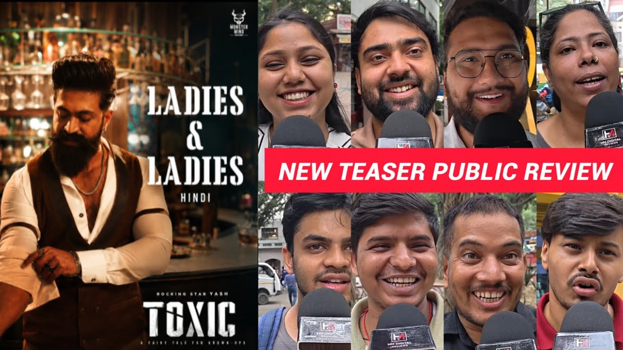 Toxic New Teaser Public Review | Rocking Star Yash | toxic public review | Geetu Mohandas | yash 🔥