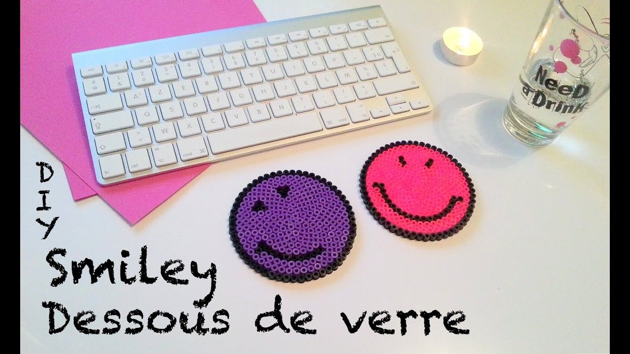 ♡ DIY Création dessous de verre perles à repasser Hama