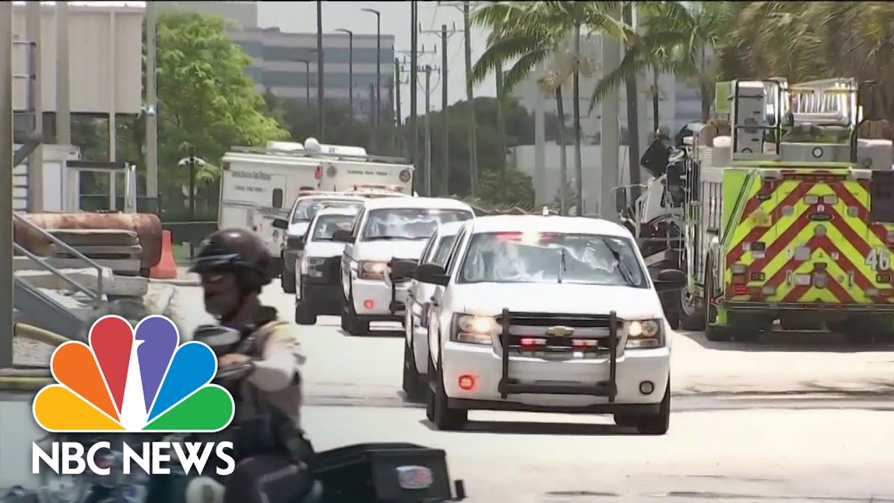 Search And Rescue Teams Leave Surfside Collapse Site