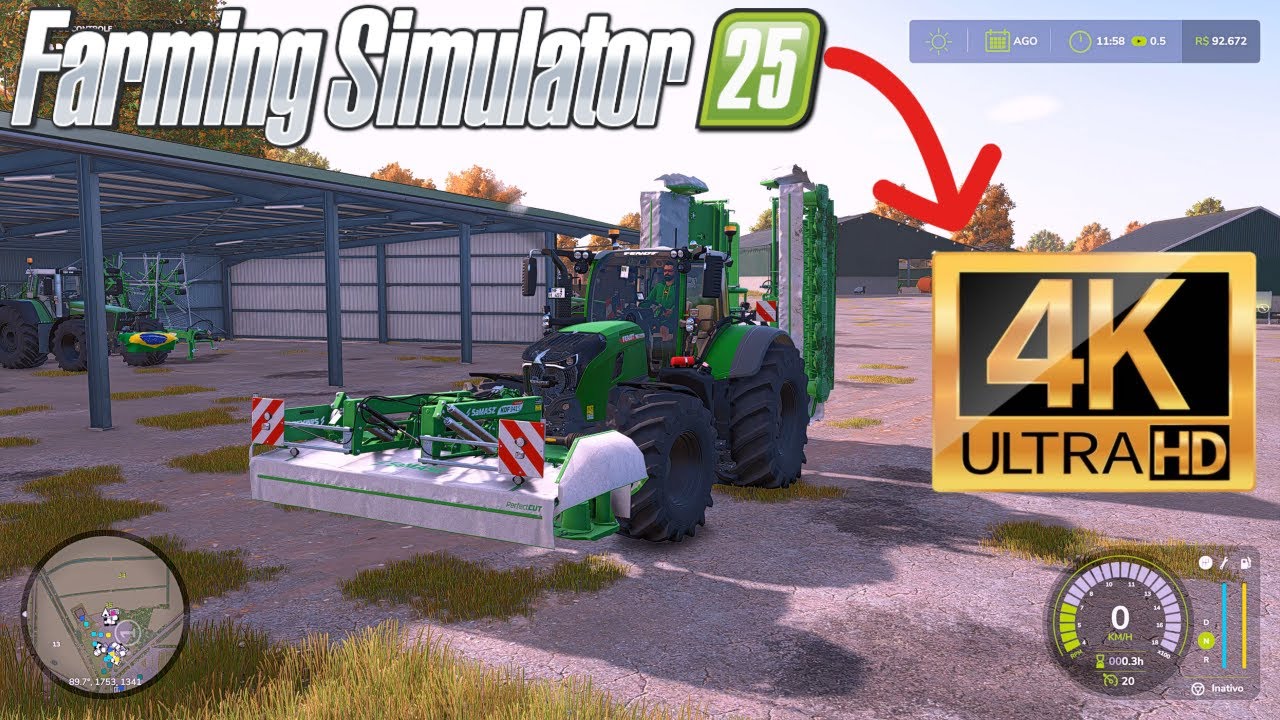 🚜 FENDT 728 VARIO NO TALENTO! Cortando grama pesado no Farming Simulator 25!